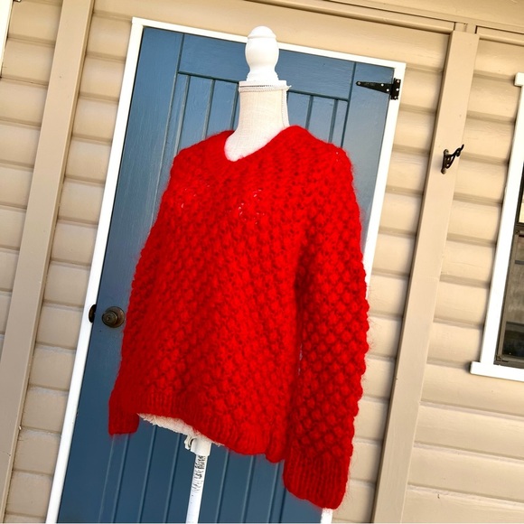 Vintage Kemar Red Garment hand-knitted Women’s Size 38 (USA XS) - Picture 2 of 7